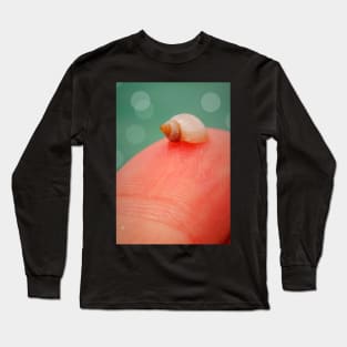 Fingerprint Sized Seashell Long Sleeve T-Shirt